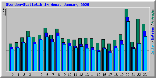 Stunden-Statistik im Monat January 2020