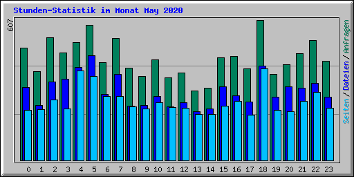 Stunden-Statistik im Monat May 2020