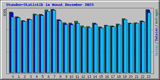 Stunden-Statistik im Monat December 2023